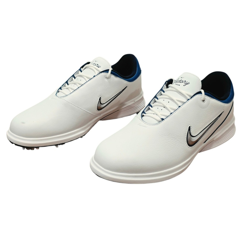 Nike Victory Tour 4 Golf Shoes Men's 9 White Blue FZ4155-103 New